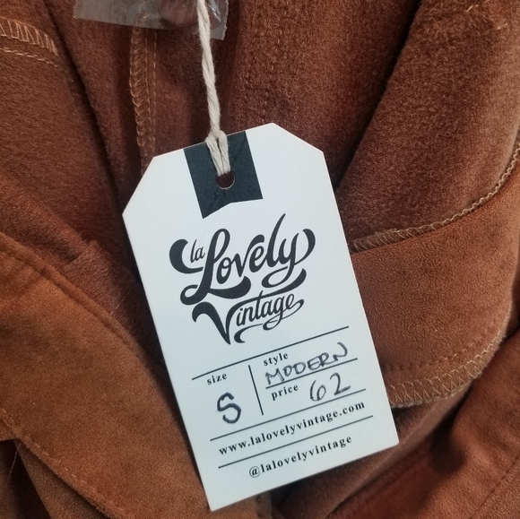 NWT Marley Deep-V Jumpsuit in Burnt Orange - Picture 8 of 9